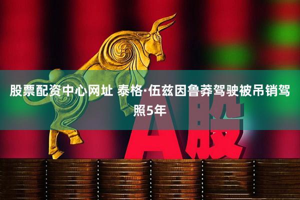 股票配资中心网址 泰格·伍兹因鲁莽驾驶被吊销驾照5年